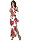 Long Elegant White Asian Dress