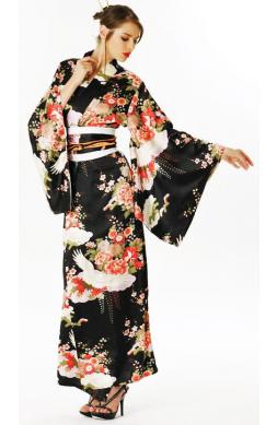 Black Lily Kimono