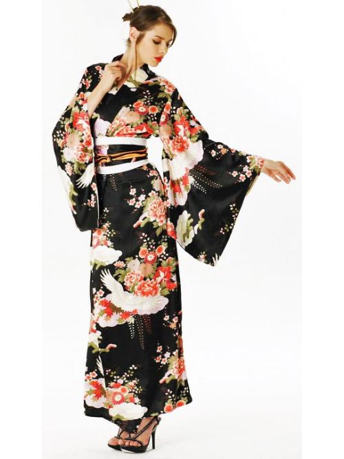 Black Lily Kimono