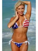 Sheer American Flag Bikini