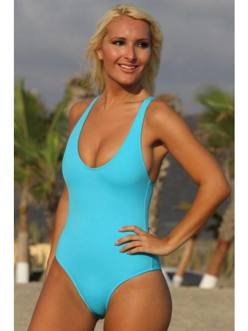 Neat Clever Blue One Piece Swimsuit