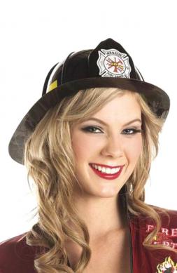 Fire Fighter Hat Black