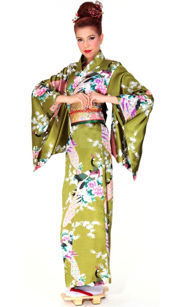 Fern Green Kimono - Kimonos & Yukatas - Lionella.Net