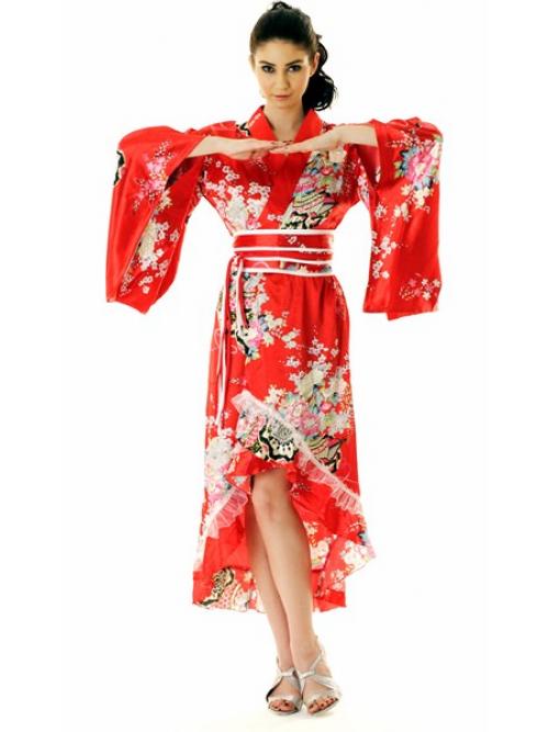 Red Floral Kimono Dress Best Sale, 52 ...
