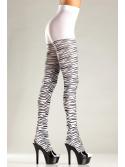 Opaque Zebra print pantyhose