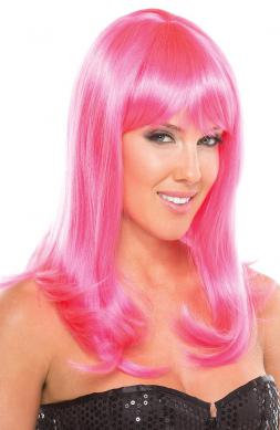 Hollywood Wig Hot Pink