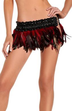 Refined Exotic Feathers Skirt