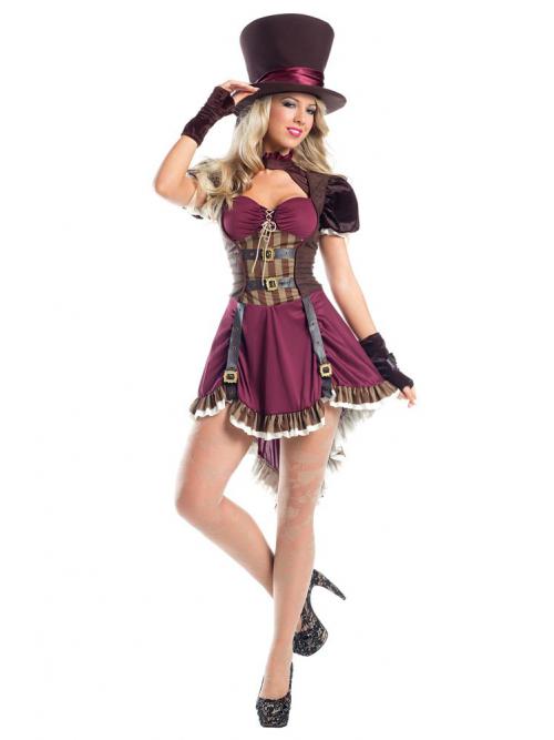 Steampunk Mad Hatter Costume - Womens Costumes | Womens Fancy Dress ...