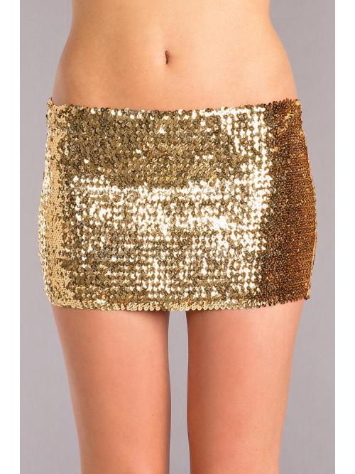 Sequin skirt Gold